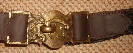 mittelalterliche Schnalle am Grtel